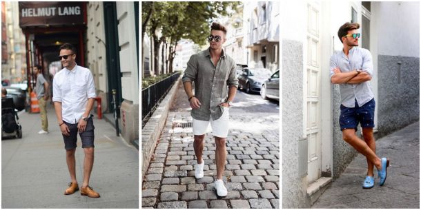 Что обуть летом мужчине с шортами?