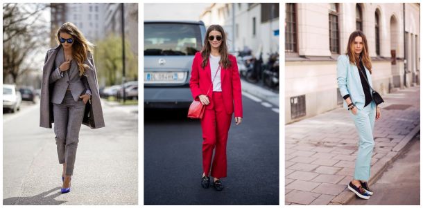 Что обуть девушке под брючный костюм