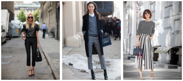 Как стильно сочетать укороченные штаны с обувью