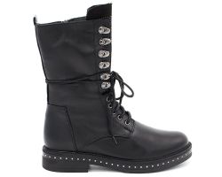 Ботинки высокие на шнуровке 6576 6576 - фото