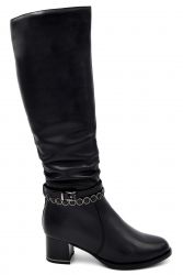 Сапоги на среднем каблуке 04-1 04-1 - фото